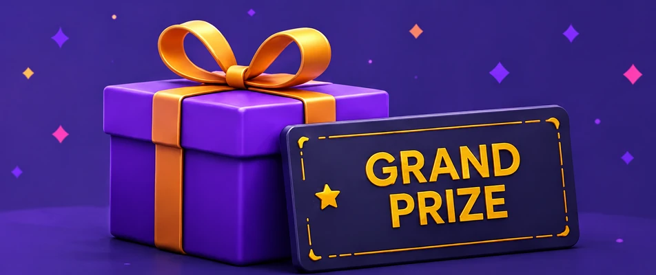 Grand prizes including a phone, earbuds and gift boxes